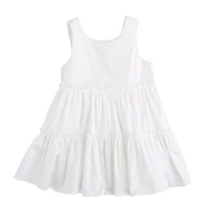 Habitual White Tiered Tank Dress for Girls
